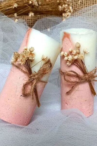 Velinha concreto lembrança - (mínimo 10 unidades)