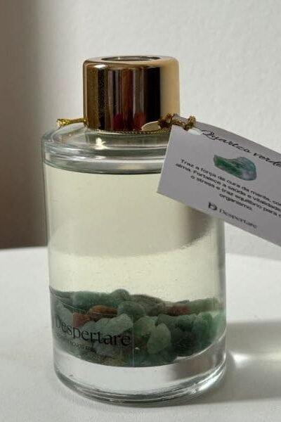 Difusor Cristais Quartzo Verde e Capim Limão